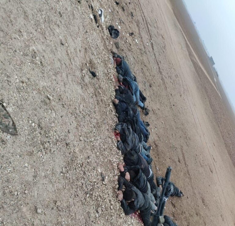 Documented Footage of a Massacre Against Kurdish Civilians on the Raqqa–Hasakah Road in Northern Syria (4)